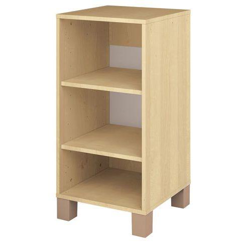 Illustration de : Caisson 2 étagères Confetti - finition bouleau