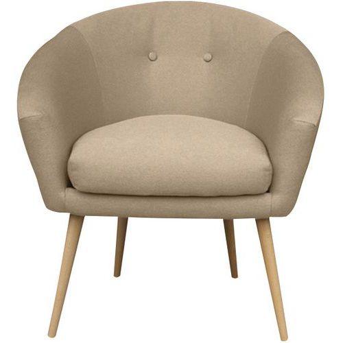 Illustration de : Fauteuil accueil en tissu polyester Armand MMP