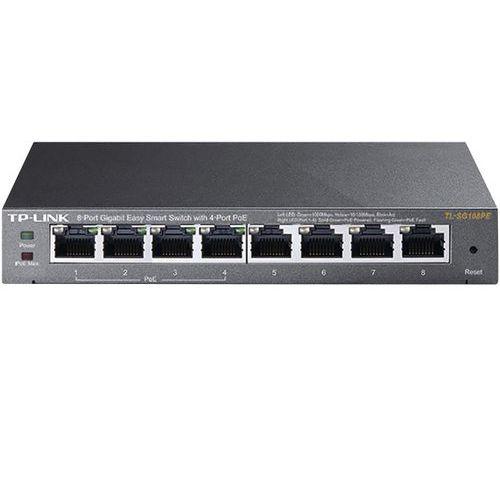 Illustration de : Switch Easy Smart 8 Ports Gigabit 4 ports PoE+ TL-SG108PE V4 Tp Link
