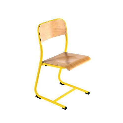 Illustration de : Chaise Atlas fixe double galbe appui sur table - Manutan Expert