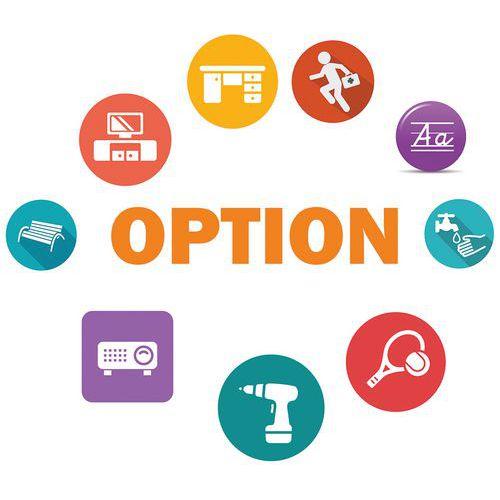 Illustration de : Paire de supports latéraux pour table Vision