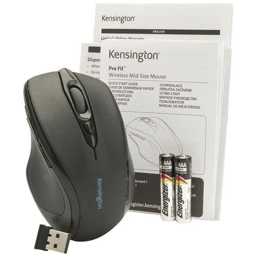 Illustration de : Souris sans fil de taille moyenne Pro Fit Kensington