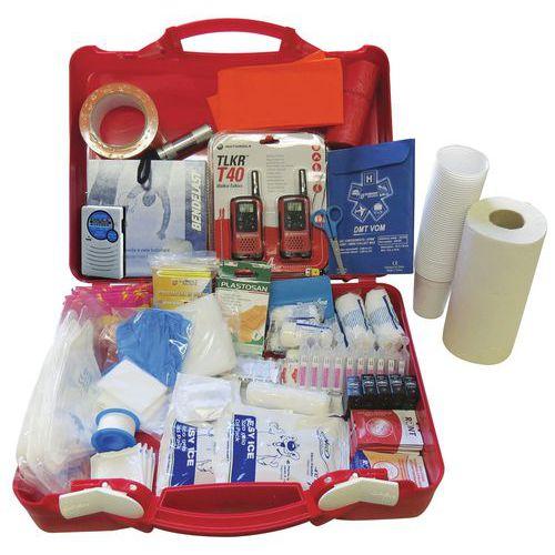 Illustration de : Mallette PPMS spécial confinement jusqu'à 50 ou 100 personnes-Dumont Sécurité