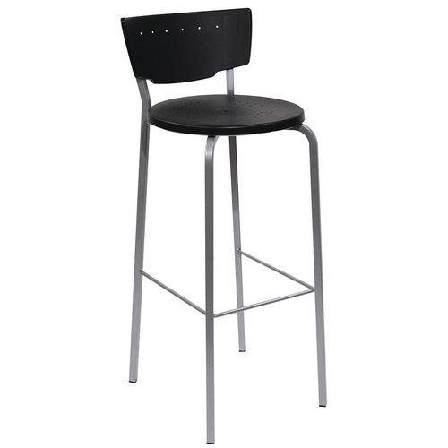Illustration de : Tabouret haut Inès assise hauteur 80,4 cm - Rodet