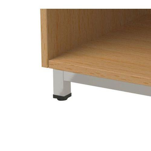 Illustration de : Armoire haute portes battantes Oscar coloris hêtre - Manutan Expert