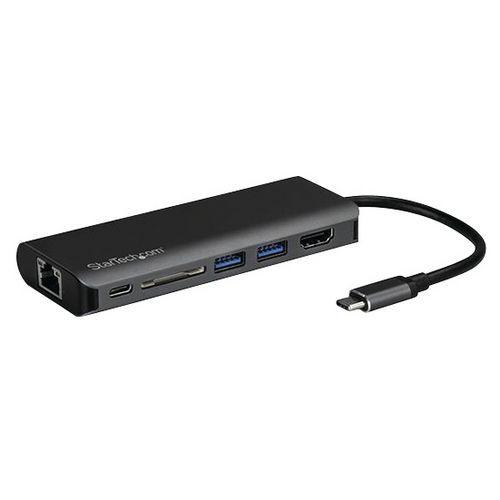 Illustration de : Adaptateur multiport USB-C carte sD HDMI 4K GbE 2x USB 3.0 StarTech