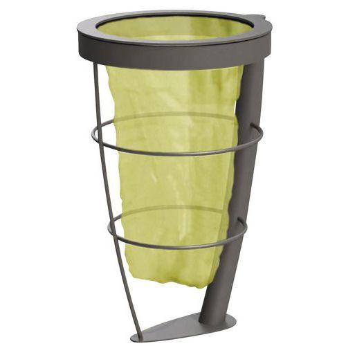 Illustration de : Poubelle Menton 75 L avec porte sac