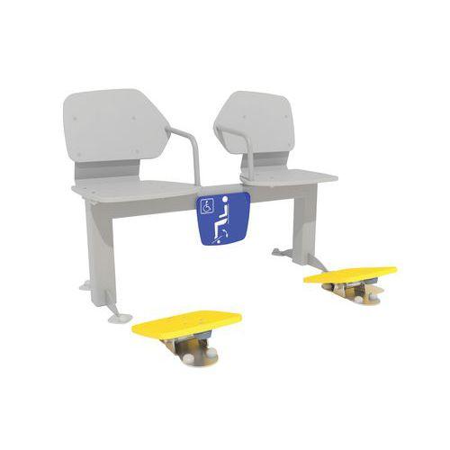 Illustration de : Banc double planche de freeman