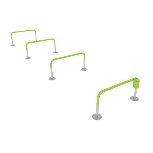 Illustration de : Haie de saut - Coloris: Vert