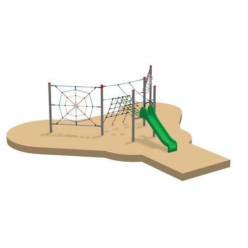 Illustration de : Parcours de grimpe complet Vario D scellement direct Huck