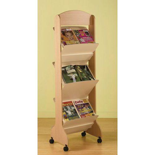 Illustration de : Présentoir étagères en Z double face