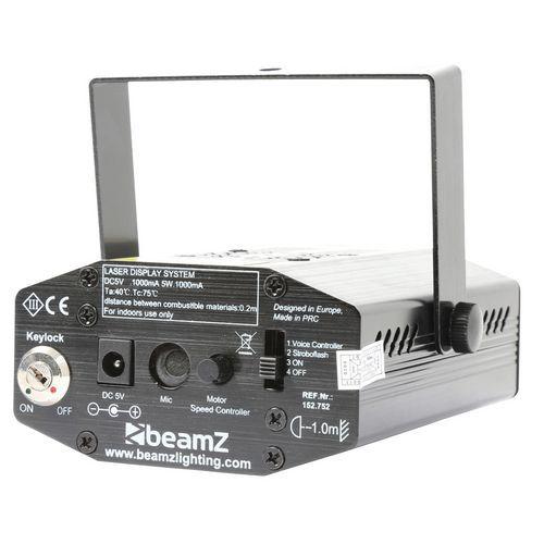 Illustration de : Mini laser Apollo rouge vert multipoints Beamz