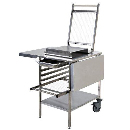 Illustration de : Table mobile inox pour guitare Matfer