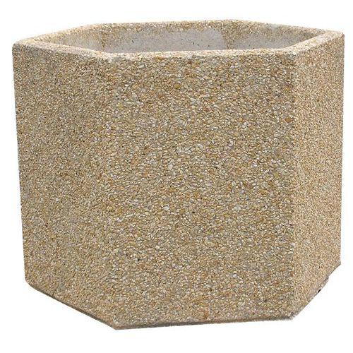 Illustration de : Jardinière béton hexagonale - Manutan Expert