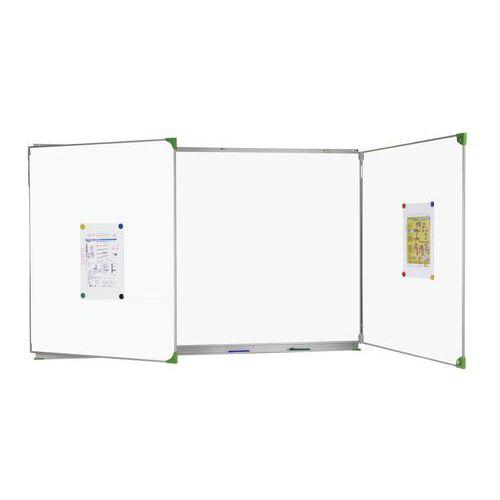 Illustration de : Tableau triptyque cadre aluminium - Manutan Expert