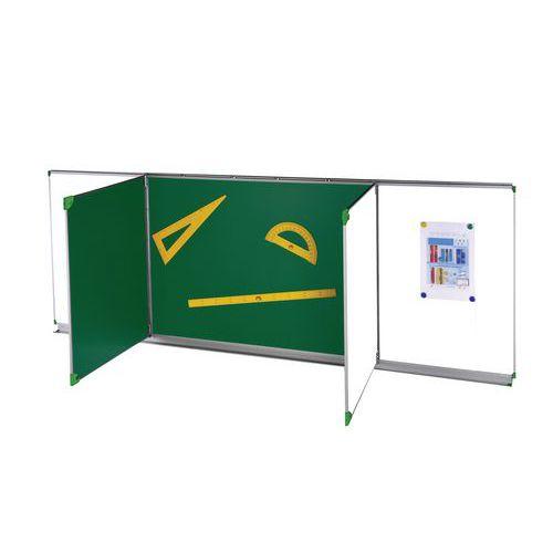 Illustration de : Tableau triptyque cadre aluminium anodisé Ulmann