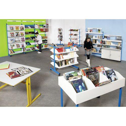 Illustration de : Caisson présentoir à périodiques Zédia