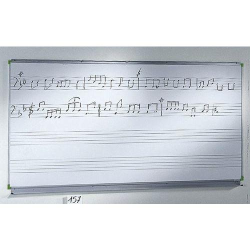 Illustration de : Tableau à portées musicales cadre aluminium anodisé Ulmann