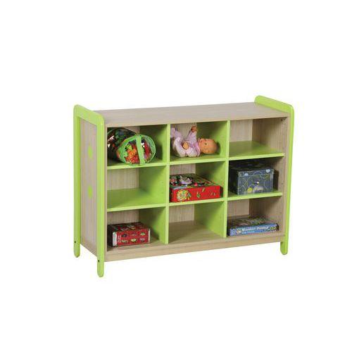 Illustration de : Meuble 3 colonnes + 9 niches Lili