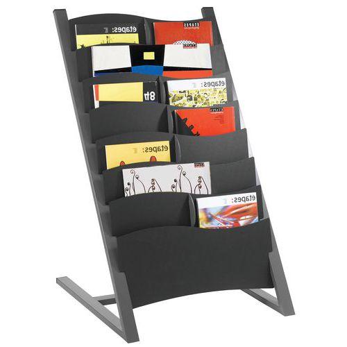 Illustration de : Présentoir sur pieds noir Paperflow