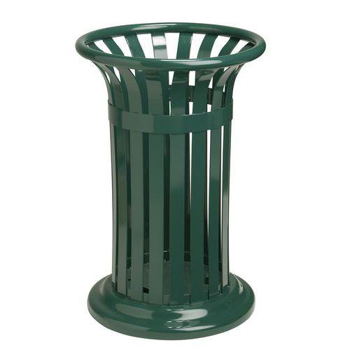 Illustration de : Poubelle métal Tulipe Rossignol Pro