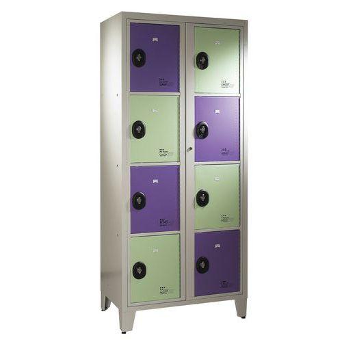 Illustration de : Vestiaire visitable 2 colonnes