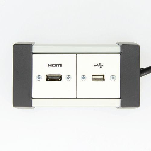 Illustration de : Kit déport pour téléviseur HDMI/USB - Manutan Expert