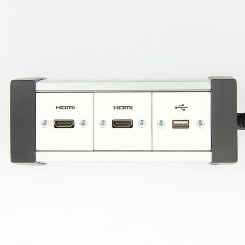 Illustration de : Kit déport 2 HDMI / USB3 5 m - Manutan Expert