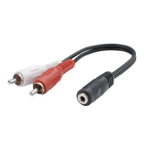 Illustration de : Adaptateur 2RCA - Jack 3,5