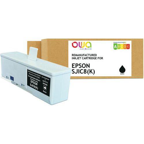 Illustration de : Cartouche d'encre remanufacturée SJIC8 cartouche - Noir - OWA