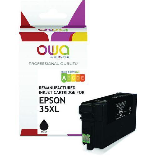 Illustration de : Cartouche d'encre remanufacturée Epson 35 STD-XL - OWA