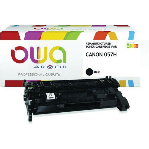 Illustration de : Toner remanufacturé haute capacité Canon 057H - Noir - OWA