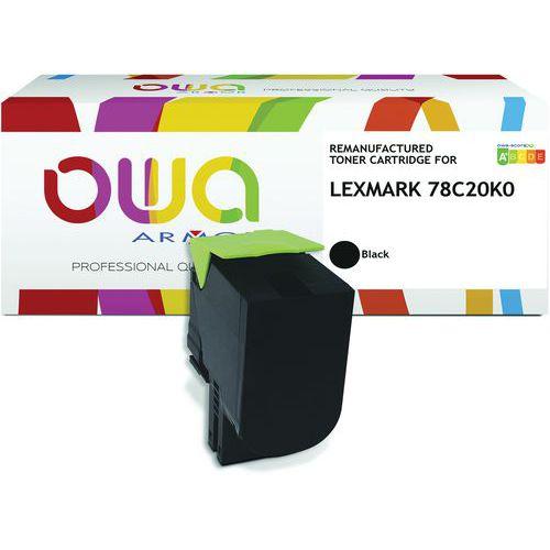 Illustration de : Toner remanufacturé Lexmark CS421 - OWA