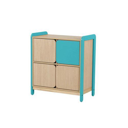 Illustration de : Meuble 2 colonnes avec 4 portes Lili