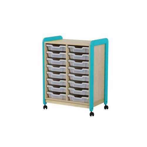 Illustration de : Meuble 2 colonnes 16 casiers Lili