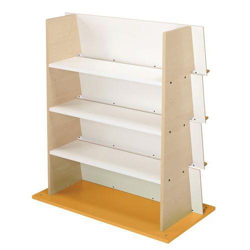 Illustration de : Caisson présentoir rayonnage Confetti