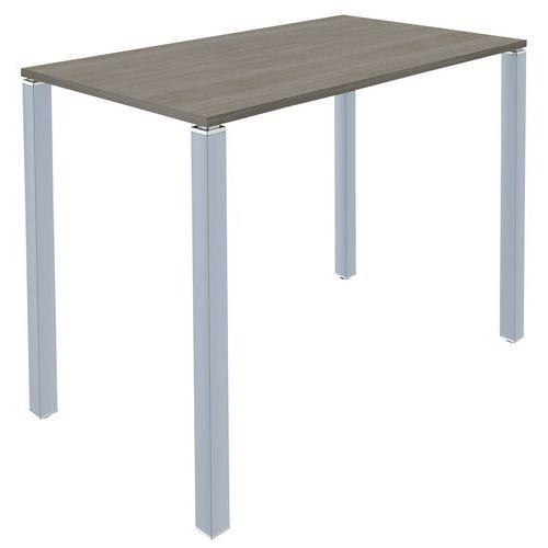 Illustration de : Table de réunion haute 120x60 Lounge 4 pieds Simmob