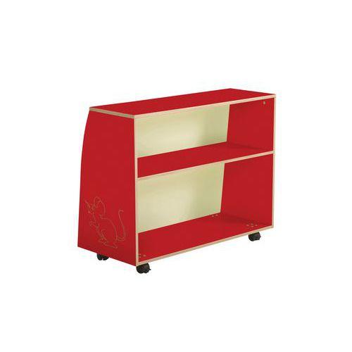 Illustration de : Meuble présentoir livres/albums Zébulon