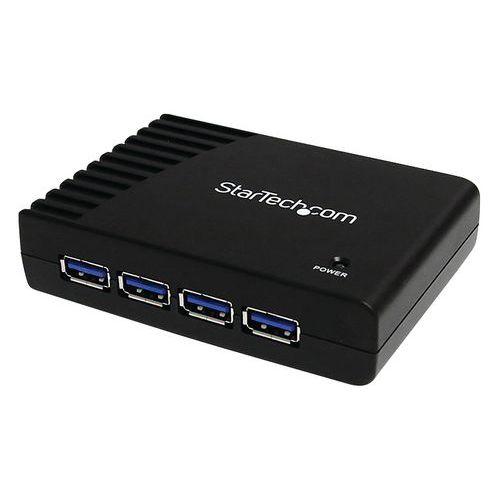 Illustration de : Hub USB 3.0 à 4 ports Noir StarTech