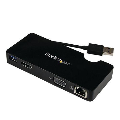 Illustration de : Station d'accueil USB 3.0 HDMI, VGA, Gigabit - StarTech
