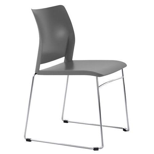 Illustration de : Chaise AUDE pied traîneau Sokoa