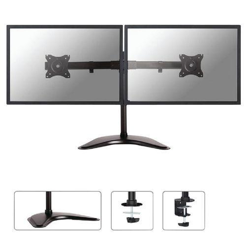 Illustration de : Support de bureau à poser pour 2 écrans - Newstar