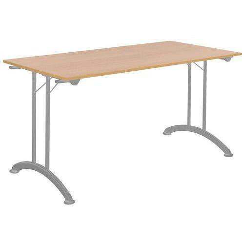Illustration de : Table pliante New Line rectangulaire