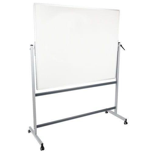 Illustration de : Tableau émaillé et magnétique pivotant sur axe horizontal - Manutan Expert