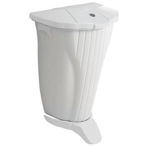 Illustration de : Poubelle murale à pédale Wall-Up - 50 L - TTS