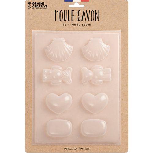 Illustration de : Lot 8 moules à petits savons fantaisie - Graine créative