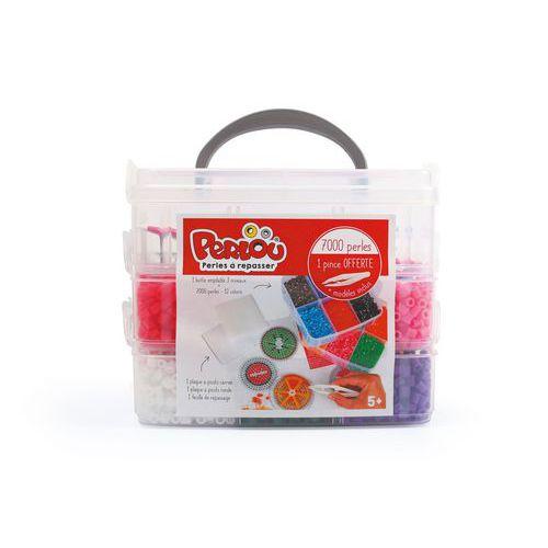 Illustration de : Atelier avec bac de rangement perles à chauffer - Perlou