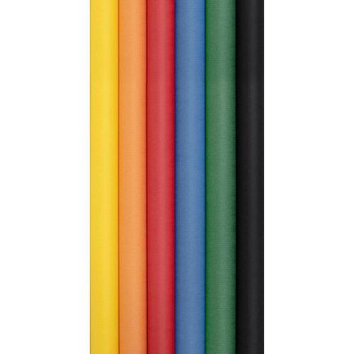 Illustration de : Rouleau kraft couleur - 10 x 0,70 m, 65 g - Colorosa