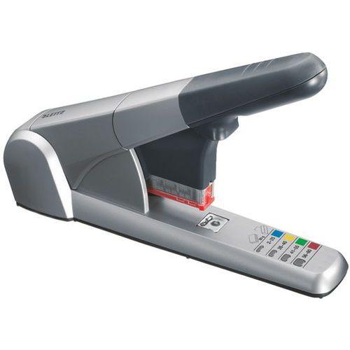 Illustration de : Agrafeuse gros travaux Leitz, en boîte Argent