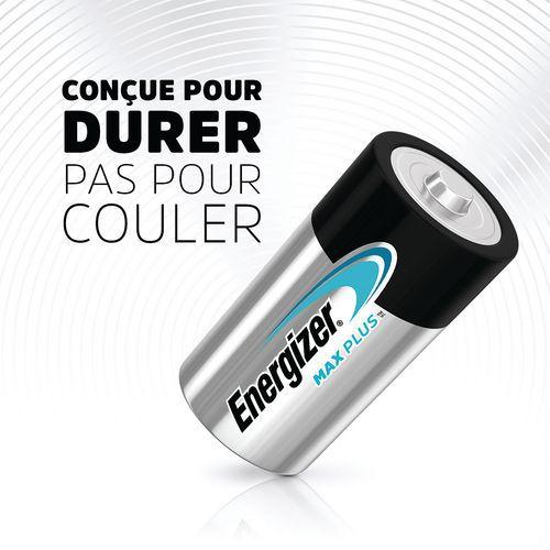 Illustration de : Pile alcaline Max Plus C/LR24 - Lot de 20 - Energizer